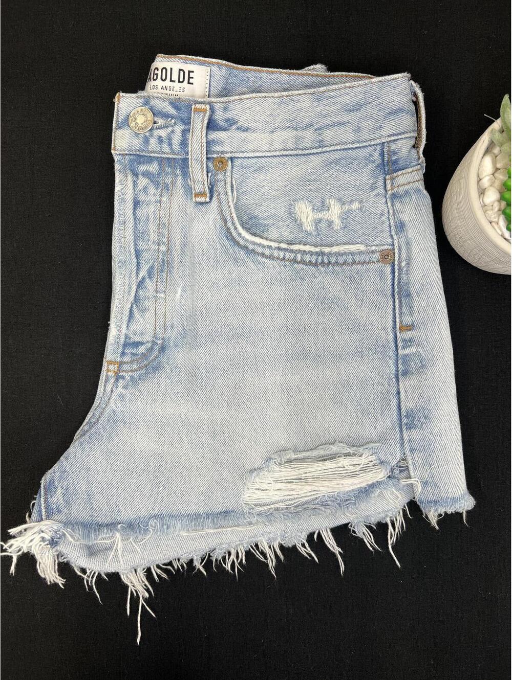 AGOLDE Denim Shorts Women's size 24 - Picture 5 of 8
